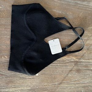 Free People. Tank Bra. Small. NWT. Black